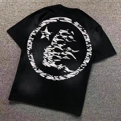 ￥108 HELLSTAR T-SHIRT 3204251917（im 170cm 60kg i wear size S in the phot）