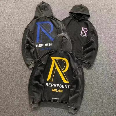 ￥195 REPRESENT HOODIE 22042904125（im 170cm 60kg i wear size S in the phot）
