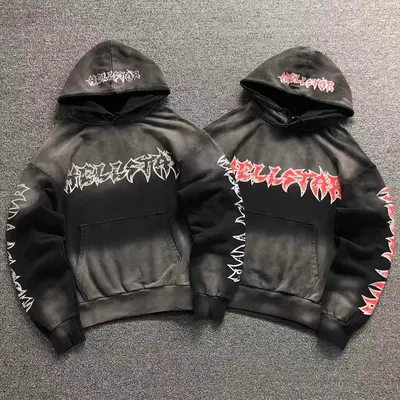 ￥258 HELLSTAR HOODIE 3205124872（im 170cm 60kg i wear size M in the phot）