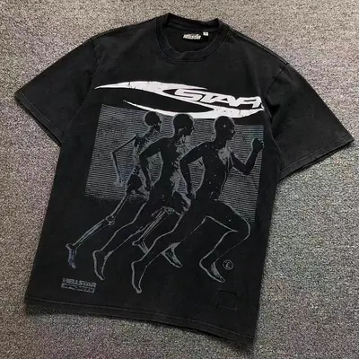 ￥108 HELLSTAR T-SHIRT 3205193117（im 170cm 60kg i wear size S in the phot）