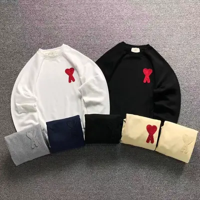 ￥98 AMI HOODIE 1251920181（im 170cm 60kg i wear size M in the phot）