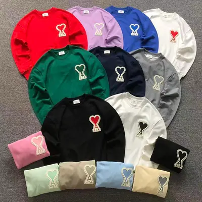 ￥98 AMI HOODIE 1251917181（im 170cm 60kg i wear size M in the phot）