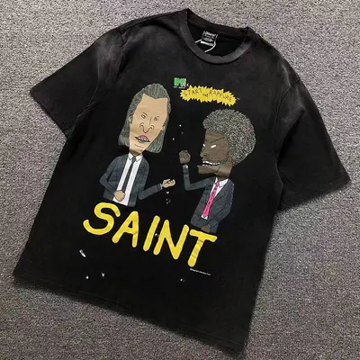 ￥95 SAINT MICHAEL T-SHIRT 5251909162（im 170cm 60kg i wear size M in the phot）