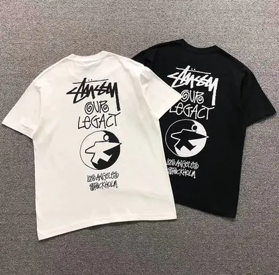 ￥128 STUSSY T-SHIRT 22052537001（im 170cm 60kg i wear size M in the phot）