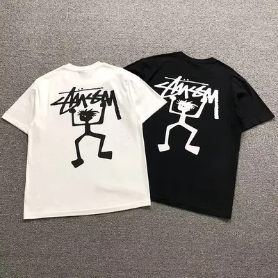 ￥128 STUSSY T-SHIRT 22052521001（im 170cm 60kg i wear size L in the phot）