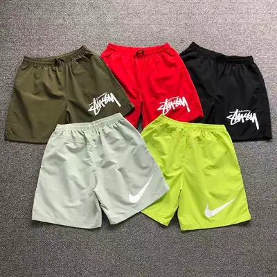 ¥98 STUSSY N⭐K⭐ SHORTS 4205290777(im 170cm 60kg i wear size L in the phot)