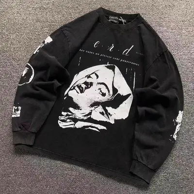 ￥113 ENFANTS RICHES DEPRIMES LONG SLEEVED 5260833162（im 170cm 60kg i wear size S in the phot）