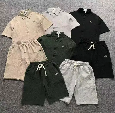 ¥225 LACOSTE SHIRT SHORTS 22060922001(im 170cm 60kg i wear size M in the phot)