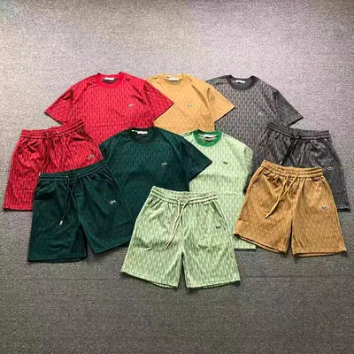 ¥168 LACOSTE T-SHIRT SHORTS 3206101620(im 170cm 60kg i wear size L in the phot)
