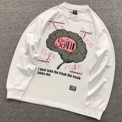 ￥129 SAINT MICHAEL LONG SLEEVED 3206186817（im 170cm 60kg i wear size S in the phot）