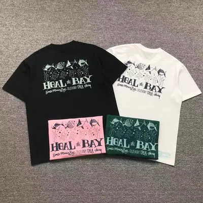 ￥82 STUSSY T-SHIRT 126181002（im 170cm 60kg i wear size L in the phot）
