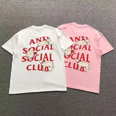 ¥88 ANTI SOCIAL SOCIAL CLUB T-SHIRT 3206211902(im 170cm 60kg i wear size M in the phot)