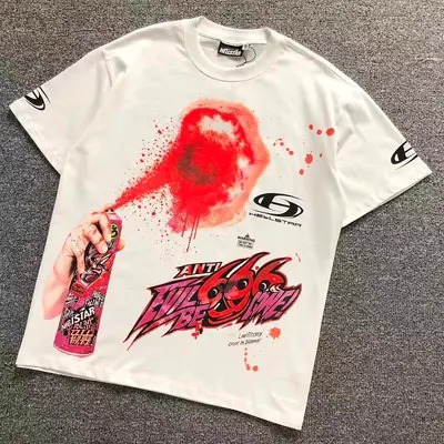 ￥105 HELLSTAR T-SHIRT 3206210117（im 170cm 60kg i wear size S in the phot）