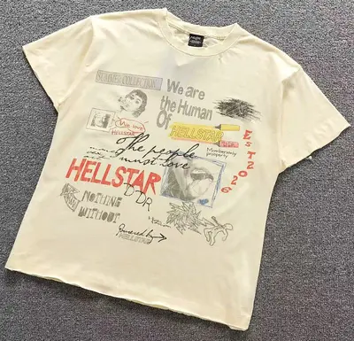 ￥105 HELLSTAR T-SHIRT 4207090171（im 170cm 60kg i wear size S in the phot）