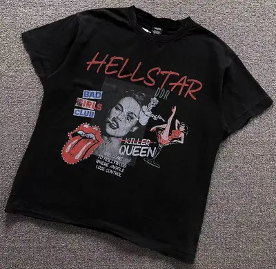¥105 HELLSTAR T-SHIRT 12791171(im 170cm 60kg i wear size S in the phot)