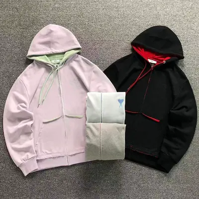 ¥165 AMI HOODIE 3207171503(im 170cm 60kg i wear size M in the phot)