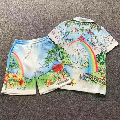 TOP ￥105 SHORTS ￥98 CASABLANCA T-SHIRT SHORTS 3207180732