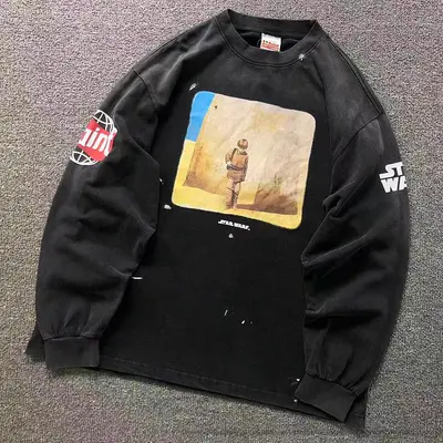 ￥145 SAINT MICHAEL LONG SLEEVED 2207252817（im 170cm 60kg i wear size L in the phot）