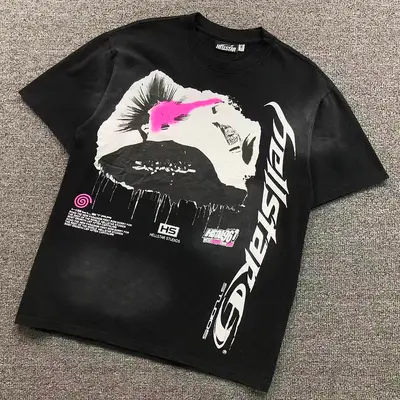 ￥113 HELLSTAR T-SHIRT 3207250917（im 170cm 60kg i wear size S in the phot）
