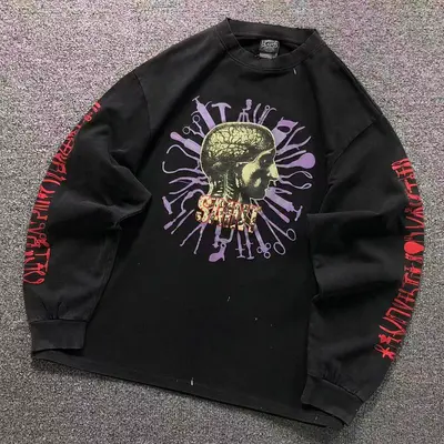￥145 SAINT MICHAEL LONG SLEEVED 3208251517（im 170cm 60kg i wear size L in the phot）