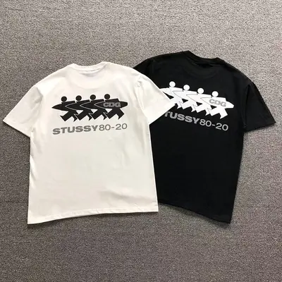 ￥72 STUSSY CDG T-SHIRT 52080516182（im 170cm 60kg i wear size M in the phot）