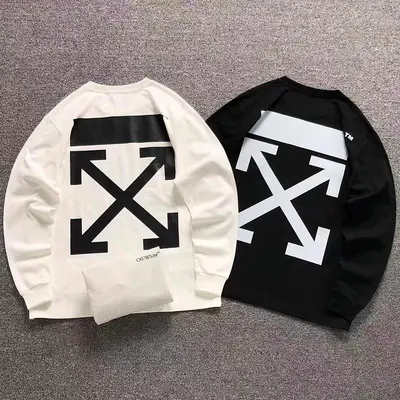 ¥125 OFF-WHITE LONG SLEEVED 5208052219(im 170cm 60kg i wear size M in the phot)
