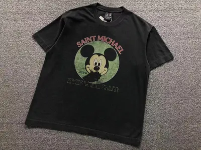 ￥98 SAINT MICHAEL T-SHIRT 42080504155（im 170cm 60kg i wear size S in the phot）