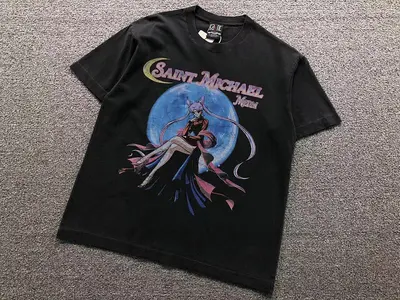 ￥98 SAINT MICHAEL T-SHIRT 42080503155（im 170cm 60kg i wear size S in the phot）