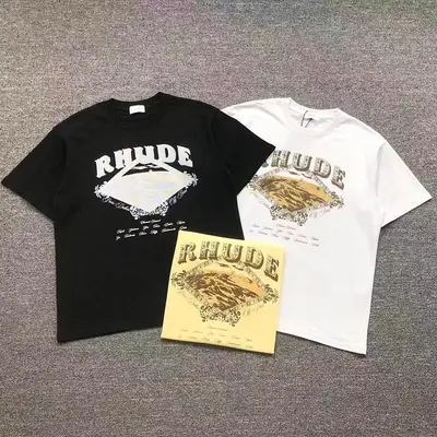￥105 RHUDE T-SHIRT 3208060517（im 170cm 60kg i wear size S in the phot）