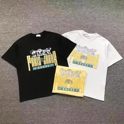 ￥105 RHUDE T-SHIRT 3208060817（im 170cm 60kg i wear size S in the phot）