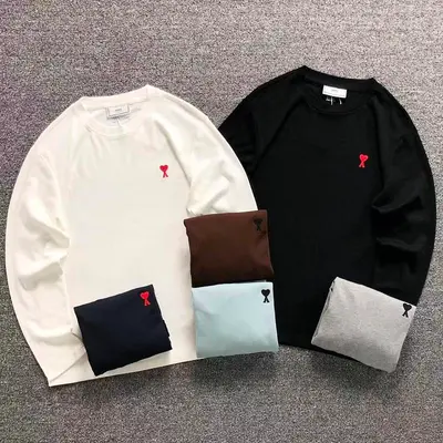 ￥105 AMI LONG SLEEVED 3208070603（im 170cm 60kg i wear size L in the phot）