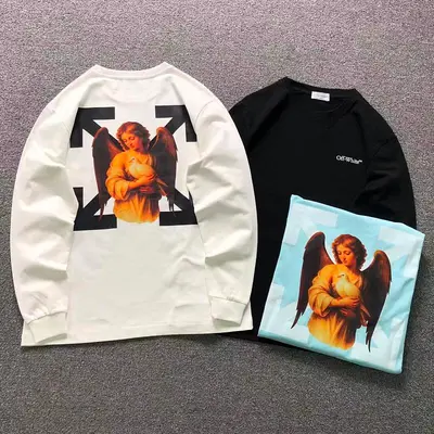 ￥125 OFF-WHITE LONG SLEEVED 5208080919 （im 170cm 60kg i wear size M in the phot）