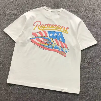 ￥125 REPRESENT T-SHIRT 3208130417（im 170cm 60kg i wear size S in the phot）