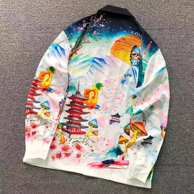 ¥125 CASABLANCA SHIRT 2208143139(im 170cm 60kg i wear size L in the phot)