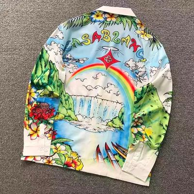 ¥125 CASABLANCA SHIRT 2208143039(im 170cm 60kg i wear size L in the phot)