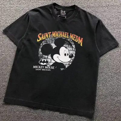 ¥98 SAINT MICHAEL T-SHIRT 42081402155(im 170cm 60kg i wear size S in the phot)