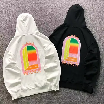 ¥165 CASABLANCA HOODIE 3208190221(im 170cm 60kg i wear size M in the phot)