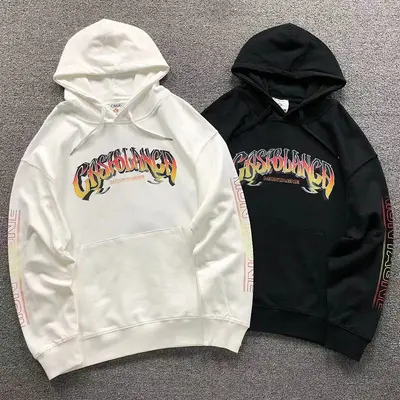 ¥165 CASABLANCA HOODIE 3208190121(im 170cm 60kg i wear size M in the phot)