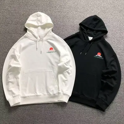 ¥165 CASABLANCA HOODIE 3208191421(im 170cm 60kg i wear size M in the phot)