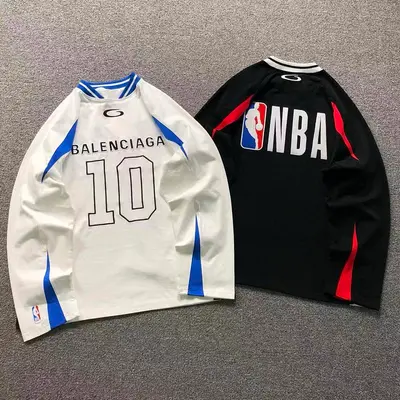 ¥185 B⭐L⭐⭐⭐IA⭐A NBA BASKETBALL LONG SLEEVED 42082105163 (im 170cm 60kg i wear size S in the phot)