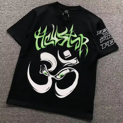 ¥88 HELLSTAR T-SHIRT 128212471(im 170cm 60kg i wear size S in the phot)