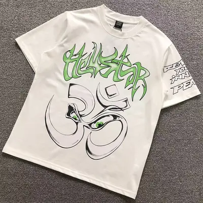 ¥88 HELLSTAR T-SHIRT 128211971(im 170cm 60kg i wear size S in the phot)
