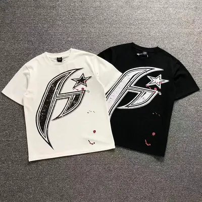 ¥88 HELLSTAR T-SHIRT 128211871 (im 170cm 60kg i wear size S in the phot)