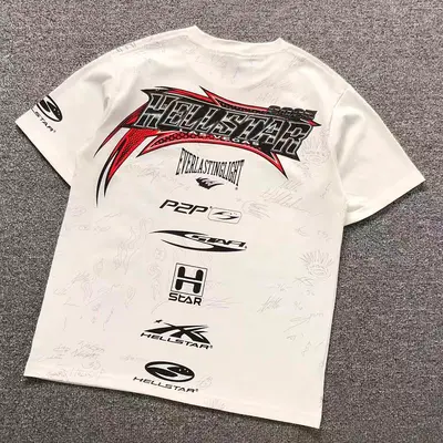 ¥88 HELLSTAR T-SHIRT 128211471(im 170cm 60kg i wear size S in the phot)