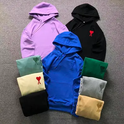 ¥188 AMI HOODIE 22082705001(im 170cm 60kg i wear size M in the phot)