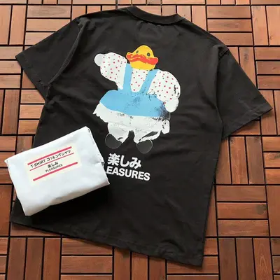 ¥~95 PLEASURES T-SHIRT 11090242(im 171cm 60kg i wear size XL in the phot)