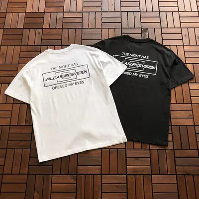 ¥~95 PLEASURES T-SHIRT 11090245(im 171cm 60kg i wear size L in the phot)