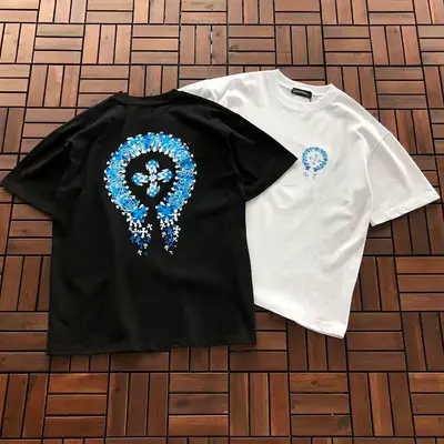 ¥~95 CH🔥OM🔥 HE🔥RTS T-SHIRT 22091614 (im 180CM 68KG iwear size M in the photo)