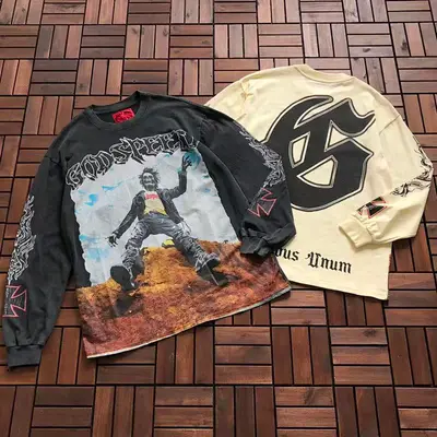¥~light yellow 125 Black 135 GODSPEED LONG-SLEEVE 11092332 (im 180CM 68KG iwear size L in the photo)