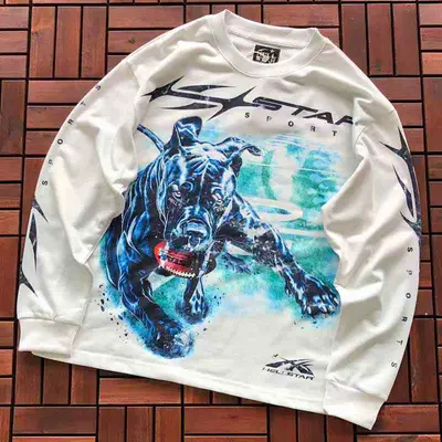 ￥~ 99 HELLSTAR LONG-SLEEVE 33110807 (im 180CM 68KG iwear size M in the photo)